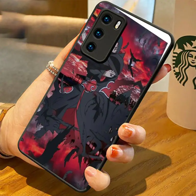 

LJHYDFCNB Uchiha Itachi Phone Case For Huawei P20 30 40 Pro Mate 20 30 40 Pro Xs Rs Honor 10