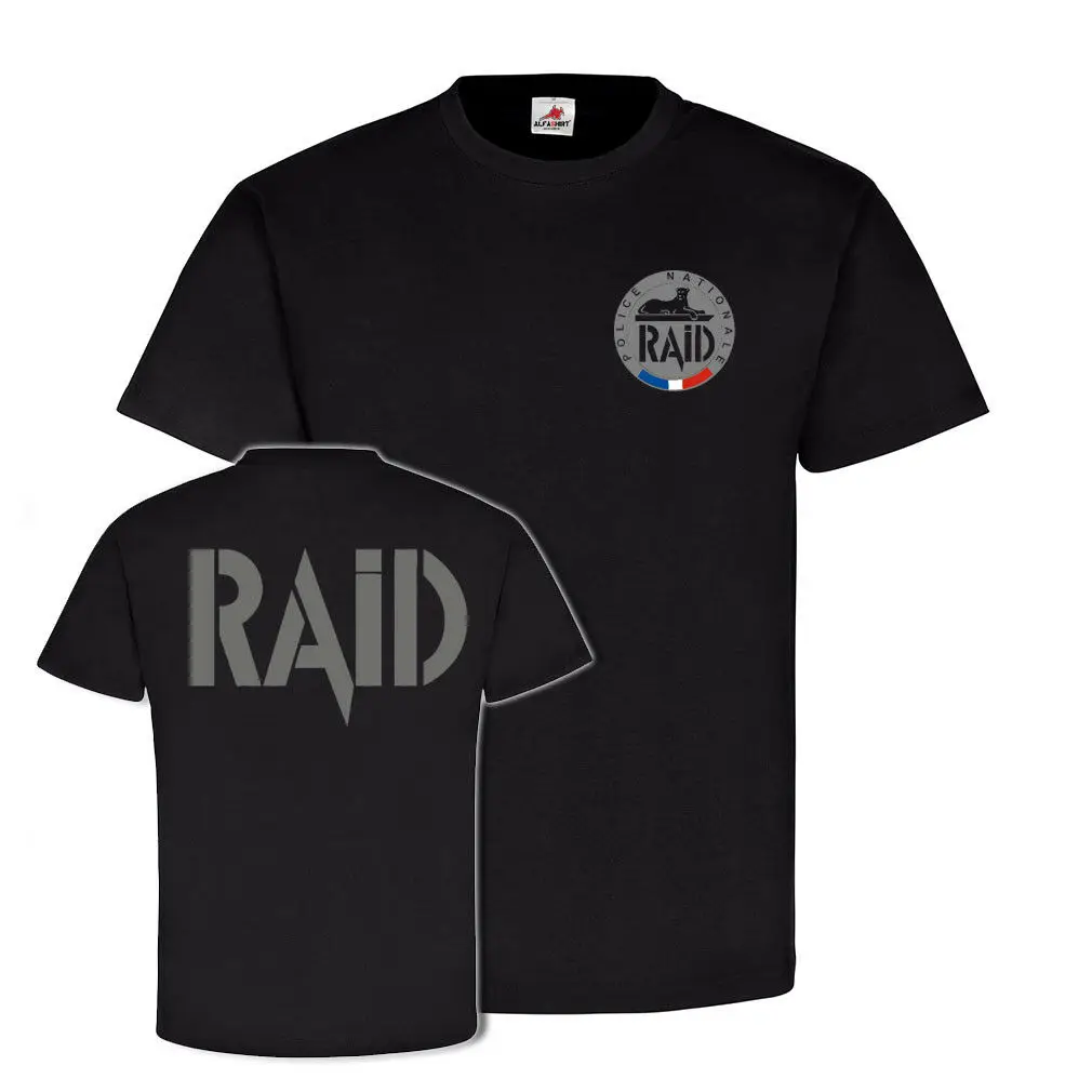 

RAID Polices Nationale France Frankreich Einheit Recherche Assistance men clothing Short Casual mens t shirts