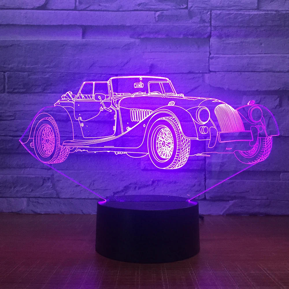 Limousine автомобильный 3D светодиодный ночник романтическая спальня настольная лампа подарки на день Святого Валентина роскошный автомобиль для мальчиков Детский спальный светильник дропшиппинг