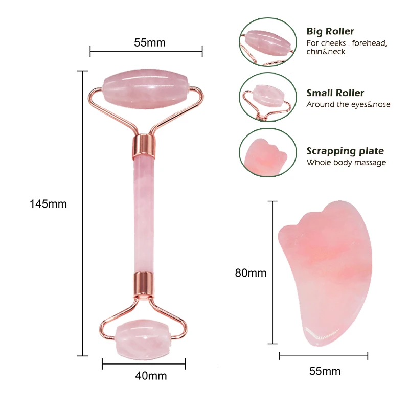 Нефритовый ролик и набор инструментов гуа-Ша массаж массажер для лица лифтинг