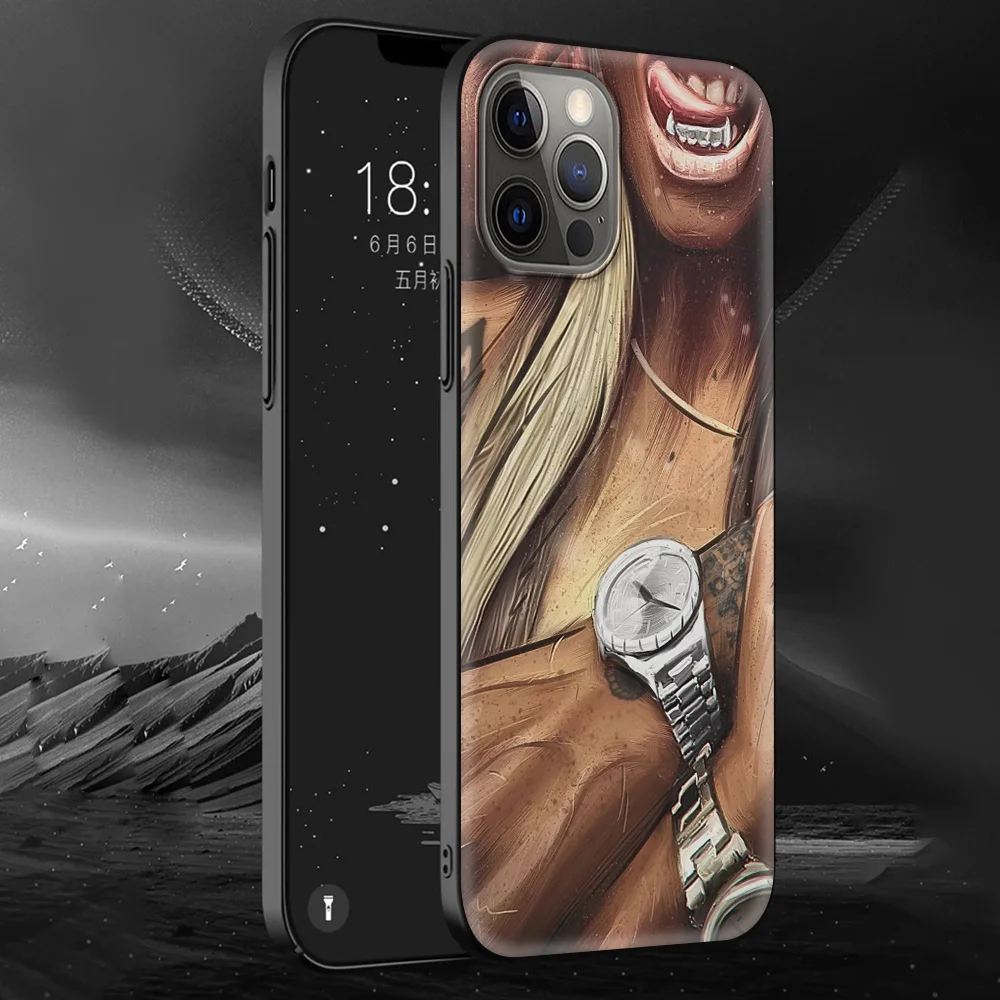 

Sleeve Tattoo Girl Luxury Silicone Case for iPhone 11 12 Pro MAX 7 8 Plus XR XS MAX X 6 6S Plus Smartphone Accessories Cover