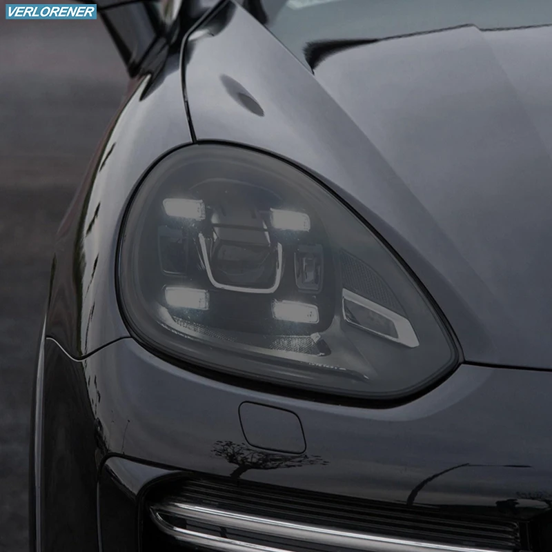 Car Headlight Protective Film Taillight Smoked Black Tint Wrap Vinyl Transparent TPU Sticker For Porsche Cayenne 2015 2016 2017 Car Headlight Protective Film Taillight Smoked Black Tint Wrap Vinyl Transparent TPU Sticker For Porsche Cayenne 2015 2016 2017