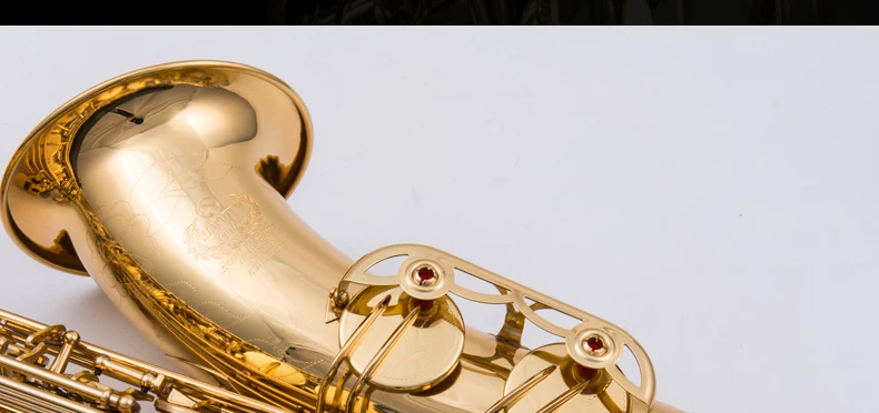 High quality professional Brass body Tenor Saxophone NAIPUTESI NT-TX800 Electrophoresis gold Bb Sax With accessories | Спорт и