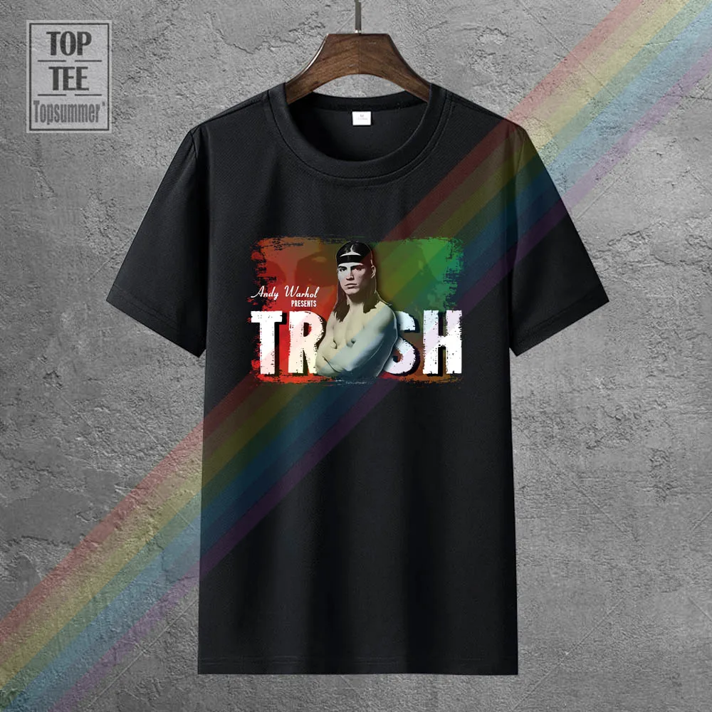 

Andy Warhol'S Trash Tee-Shirt Retro Gothic T Shirt Funny Cool Streetwear Aesthetic T Shirts Horror Skull Tshirts