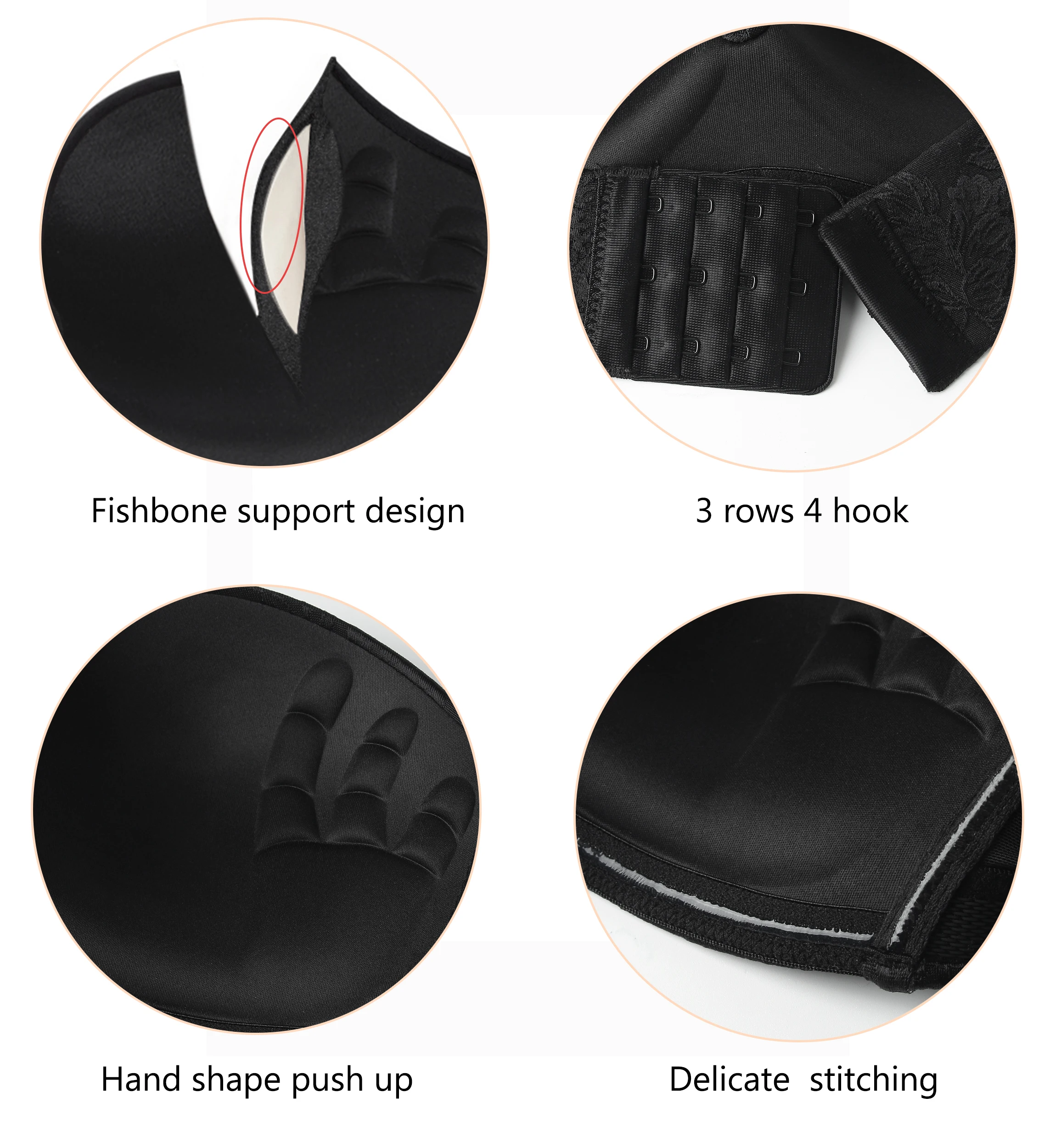 Strapless Bra Women Push Up Padded Seamless Bralette Plus Size Invisible Brassiere Wireless  D F Cup Underwear BH Femme Jacquard