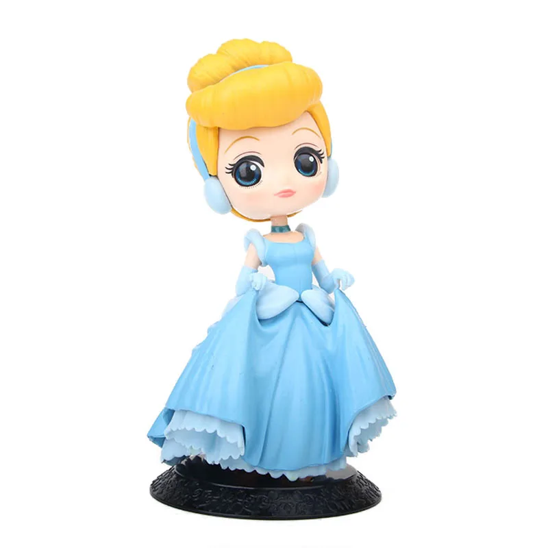 Принцесса Дисней Q версия персонажи Белл Жасмин Принцесса ПВХ фигурка куклы KidsToys для детей подарок на день рождения A94