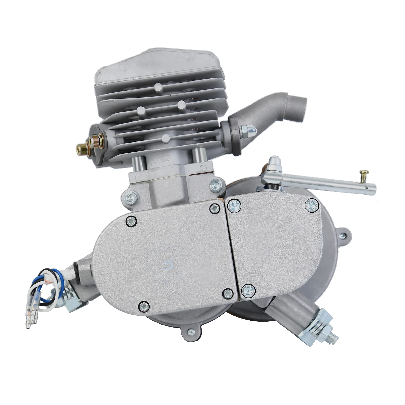 Двигатель Samger для мотоцикла 2-х тактный Карманный велосипедный двигатель 80 куб.