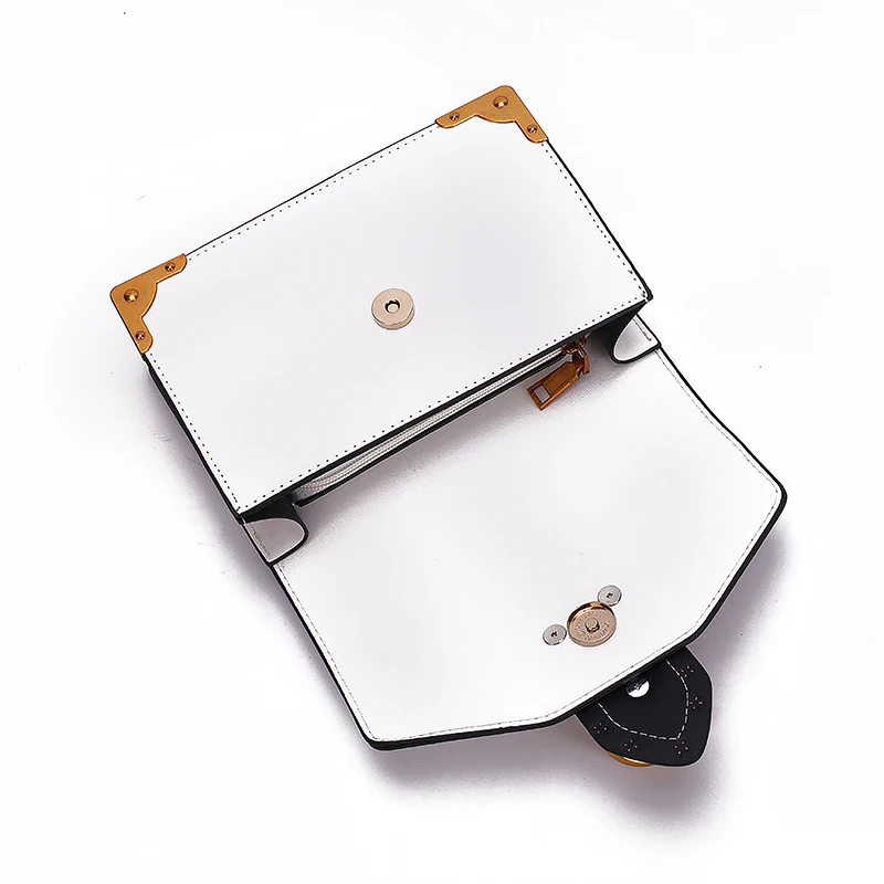 Сумка-кошелек женская квадратная металлическая | Багаж и сумки