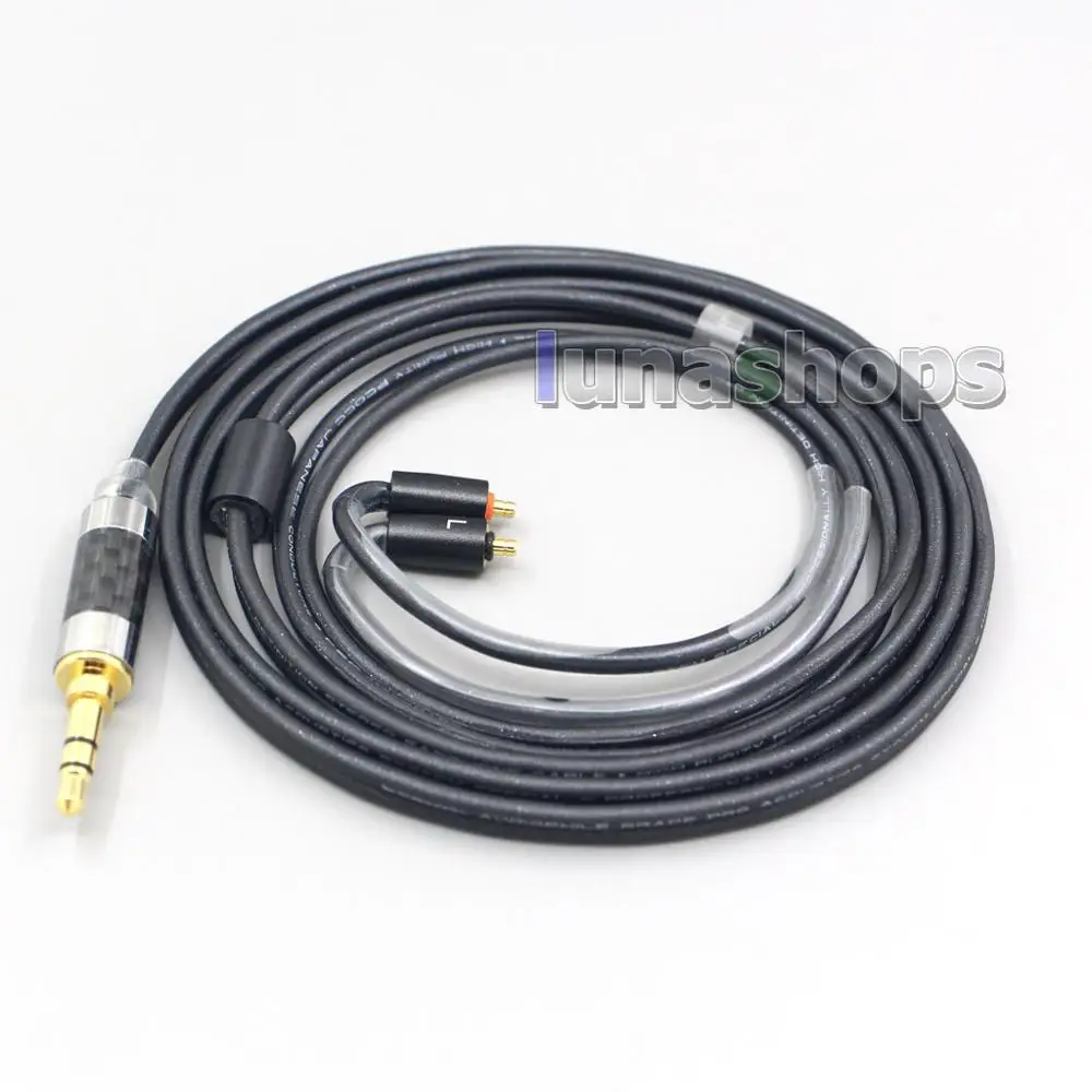 Кабель для наушников LN007112 2 5 мм 4 XLR 3 черный 99% чистый PCOCC UE Live UE6 Pro Lighting SUPERBAX IPX -