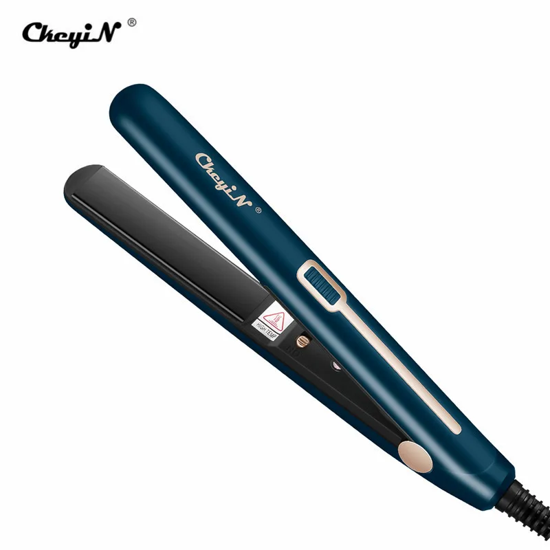 

CkeyiN 2 in 1 Mini Ionic Hair Flat Iron Travel Hair Straightener PTC Ceramic Plate Curling Straightening Wand For Hair Beauty
