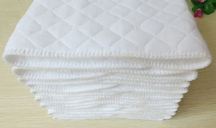 Pa&ntilde;ales de tela lavables y reutilizables para beb&eacute;, insertos de algod&oacute;n de 3 capas, 10 Uds.-2