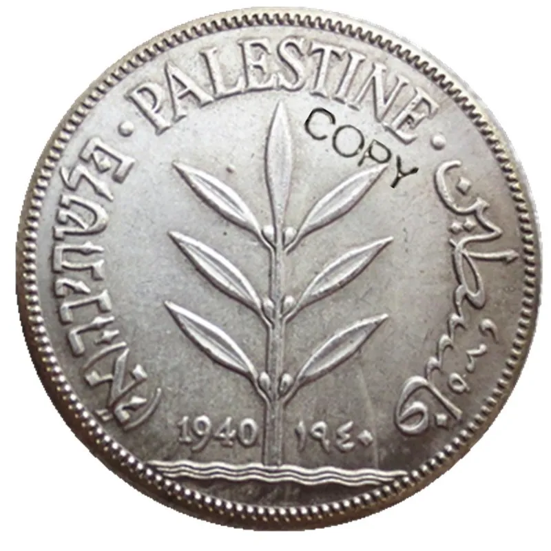 

Palestine 1940 100 миль Посеребренная копия монеты