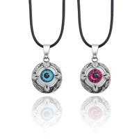 fashion punk alloy devil eyes jewelry demon eye necklace men and women pendants and necklaces gothic accessories jewelry 2020