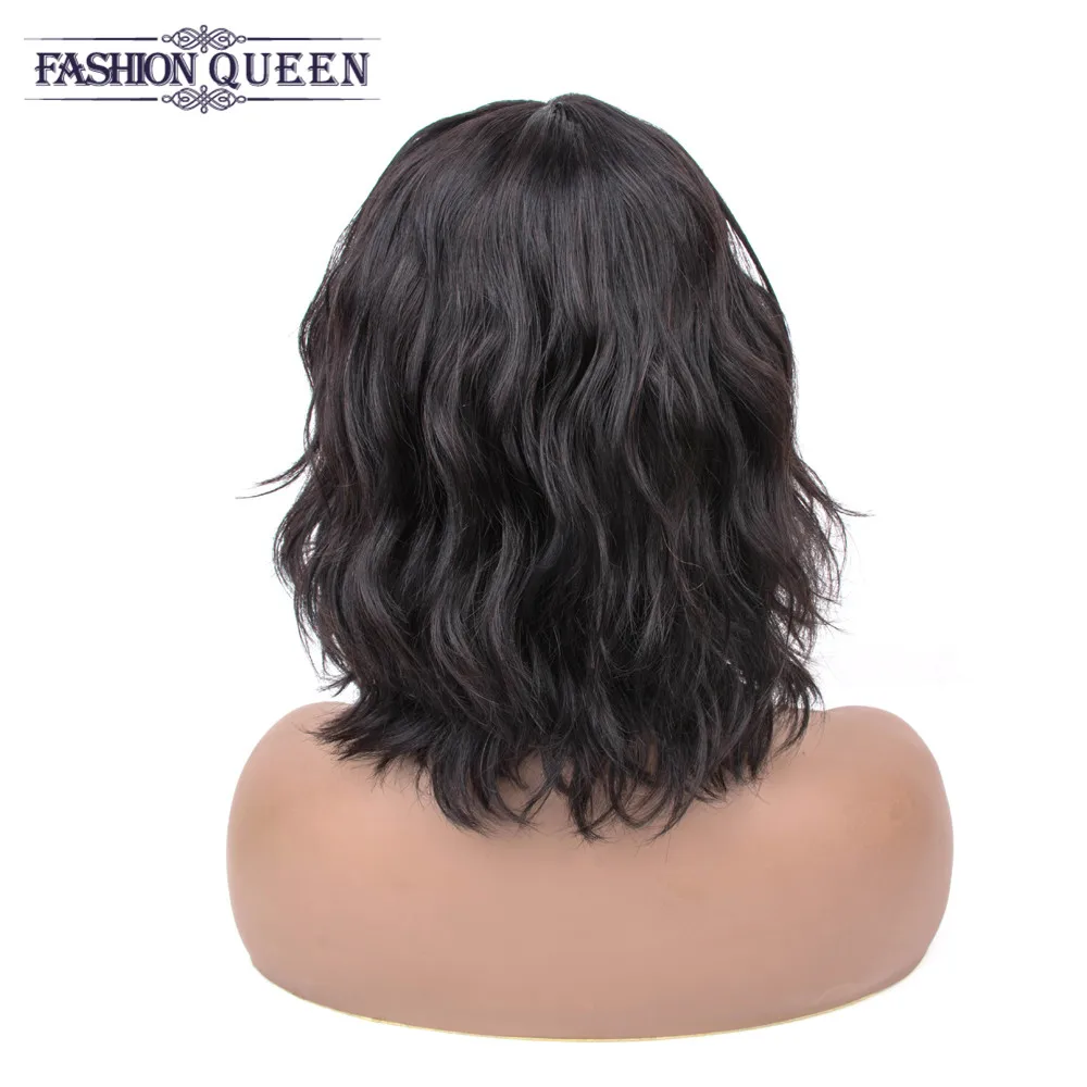 Парики из человеческих волос парик с челкой перуанские свободные волнистые