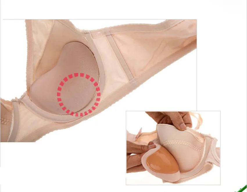 Чехол для сосков Mujer подкладка в форме сердца волшебный бюстгальтер вкладыши