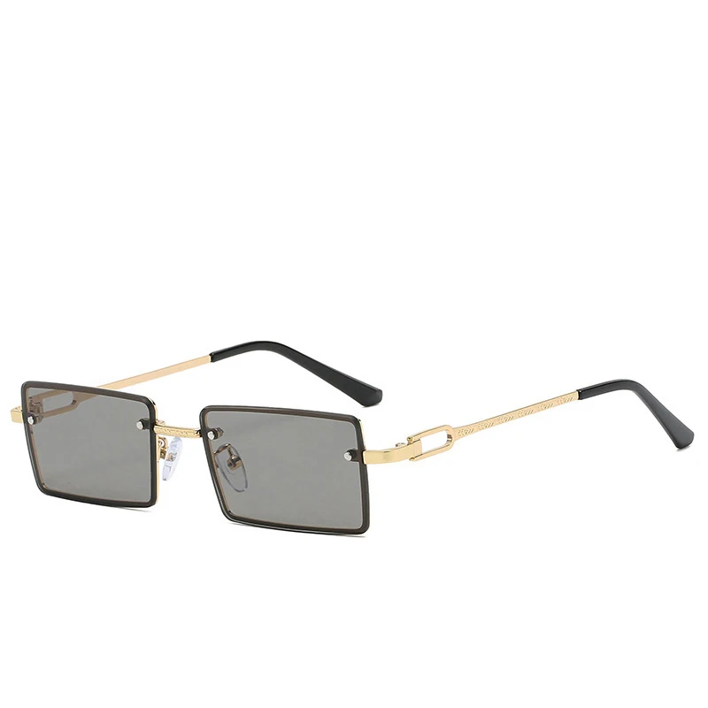 

New Fashion Square Metal Frame Retro Sunglasses Men And Women Fashion Luxury Outdoor Sports Street Shooting Glasses