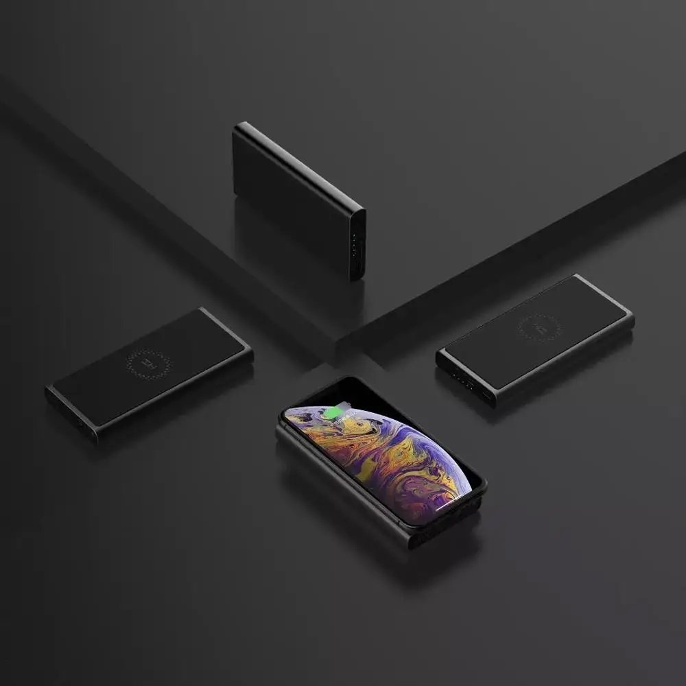 ZMI WPB100 10000 мАч беспроводной банк питания для MFi Apple зарядки Lightning Dual USB C 18 Вт MAX 10
