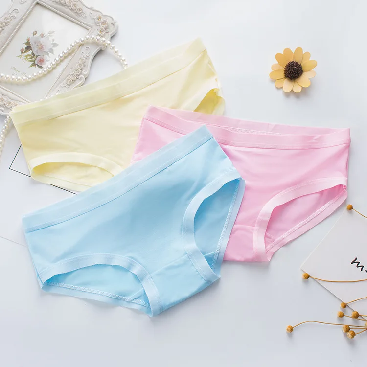 Милые женские трусики чистый цвет розовый красный черный рождественский подарок