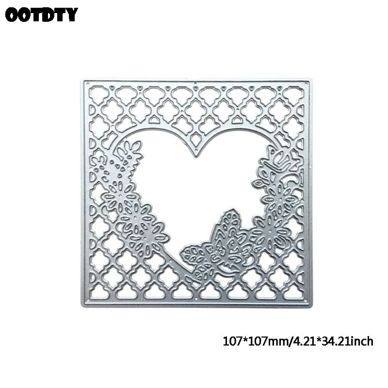 

Lace Heart Metal Cutting Dies Stencil Scrapbooking DIY Album Stamp Paper Cards Embossing Decor Craft Art New Dies for 2020