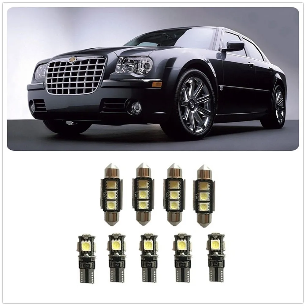 Посылка из 9 шт. белсветодиодный для Chrysler 300 300C 300M Aspen Cirrus conвей Crossfire 1990