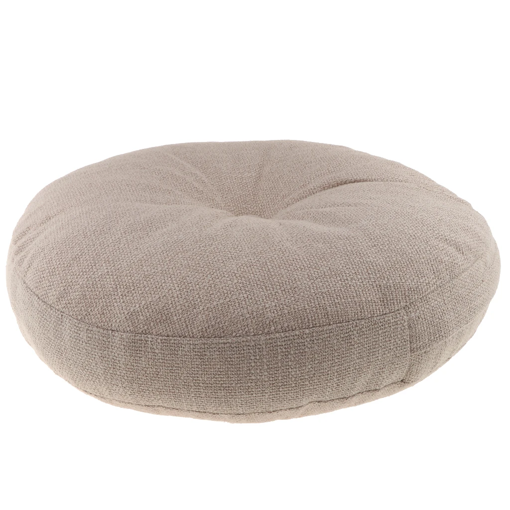 Круглая подушка Futon Style для дивана и татами сиденья бежевого стула стеганая с