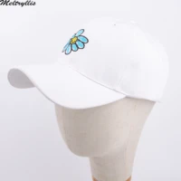 meltryllisembroidery fiower baseball cap for men women outdoor sport adjustable hat spring white color hats casquette dad caps