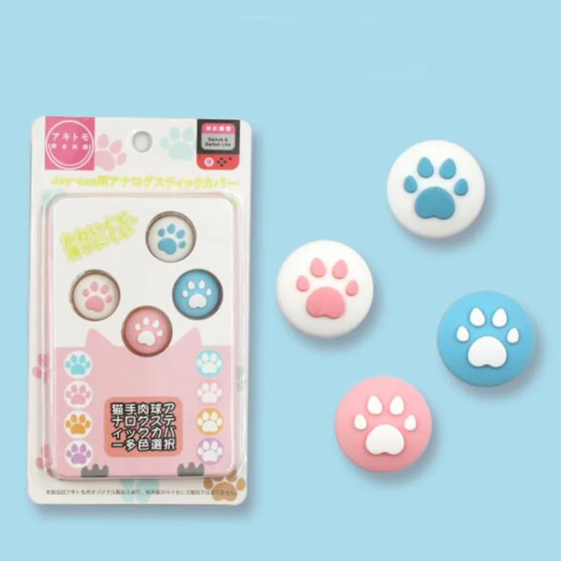 Милый коврик в виде кошачьей лапы ручка для большого пальца крышка джойстика