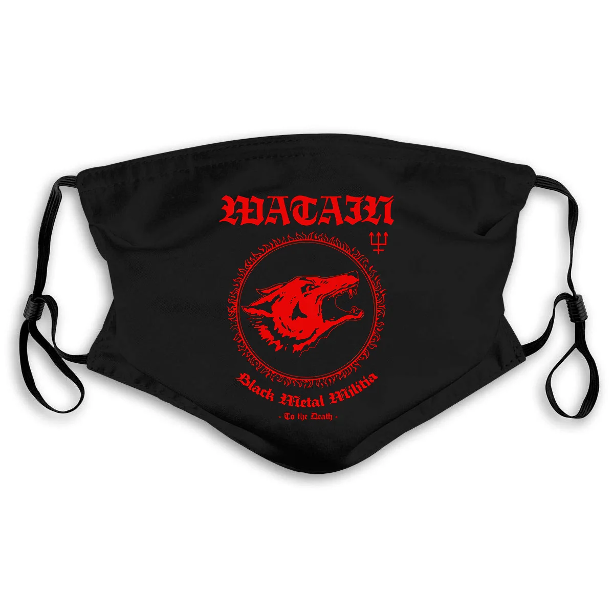 

WATAIN Black Metal Militia 1 Black S~3 Big Mouth Mask Women's kid PM2.5