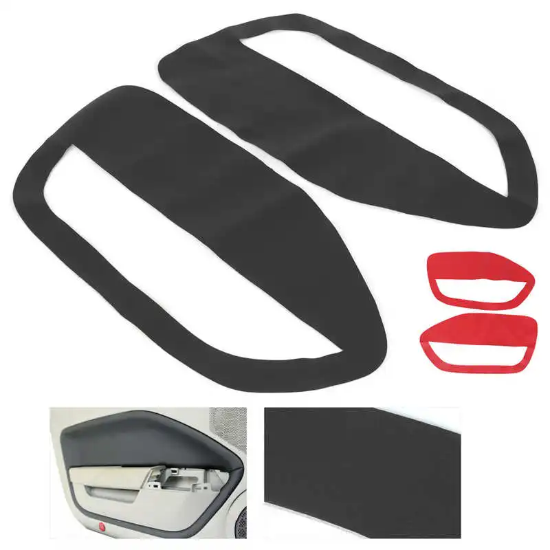 2 шт. кожаные вставки для панели автомобильной двери Синтетический Чехол Для Ford