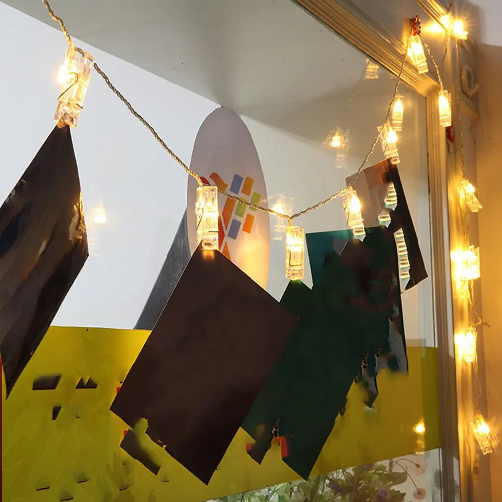 Звездная Гирлянда для украшения свадебной комнаты фоторамка звездная клипса