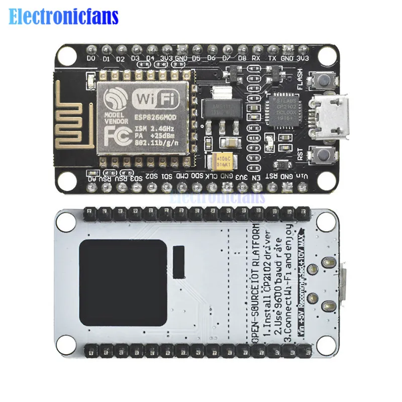 10 шт. CP2102 NodeMcu беспроводной модуль Wi-Fi Интернет вещей (IOT) макетная плата ESP8266 с