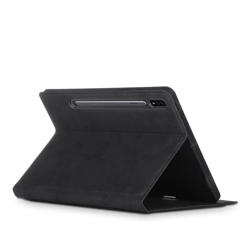 Flip Case For Samsung Galaxy S7 Plus 2020 SM-T970 T975 with Pencil Holder Tablet Leather Coque for Tap | Компьютеры и офис