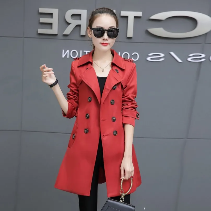 Фото и видеосъемка 2020 весенне осенний Новый стильный приталенный Женский Тренч в