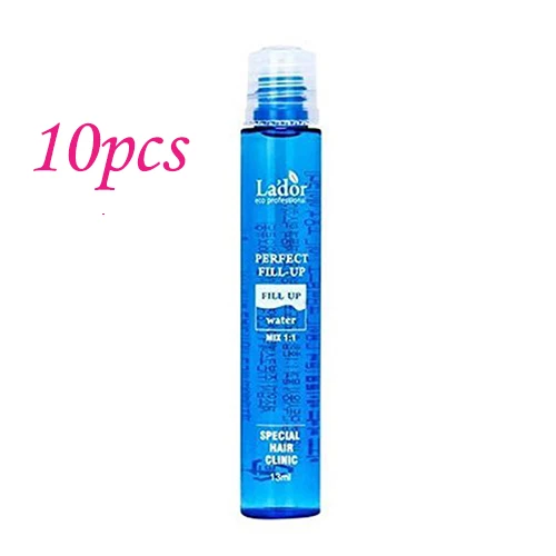 10pcs Корейская косметика LADOR идеальная заправка волос протеиновые ампулы для волос Кератиновое лечение волос лучшие продукты по уходу за волосами - Цвет: 10pcs