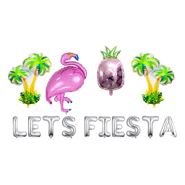 Фото Украшения для вечерние Let's Fiesta, баннер, воздушный шар из майларовой фольги, воздушные шары в виде кактуса для мексиканских фотографий, свадебные принадлежности №2