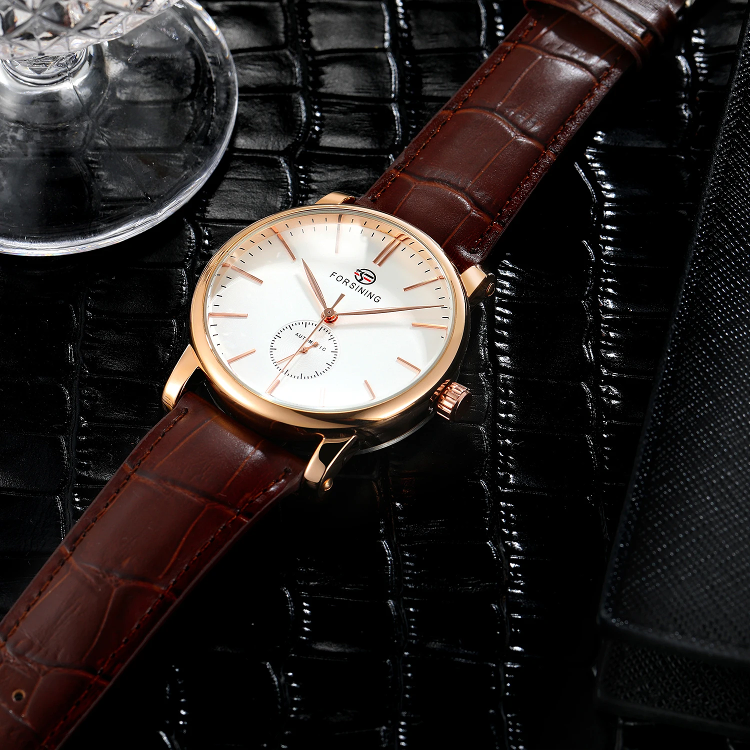 

Forsining 2021 New Men Mechanical Wristwatches Automatic Steeldive Luxury Clock Divingtop Top Brand Dial Tourbillon Fashion