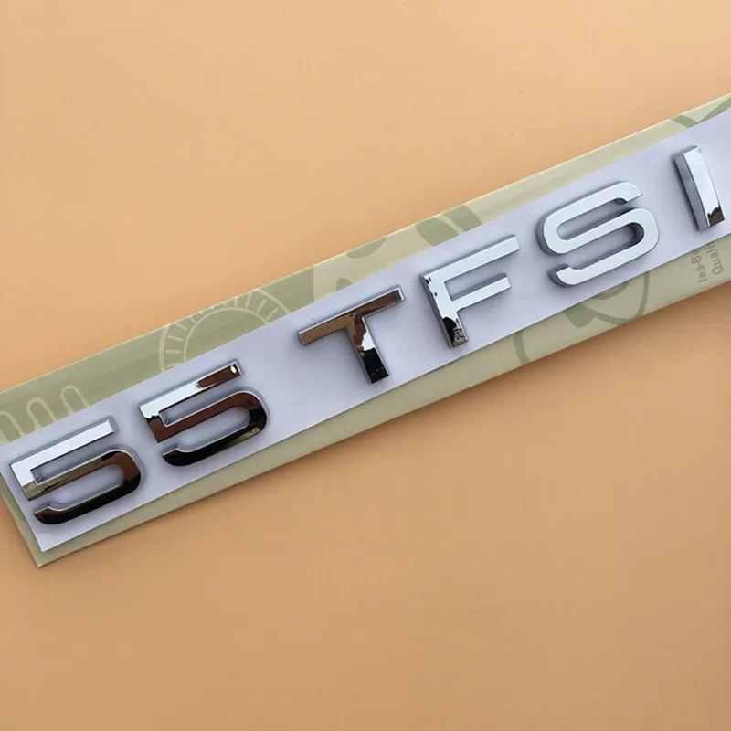 Серебристый Хром задний багажник буквы знак Автомобильная наклейка с эмблемой