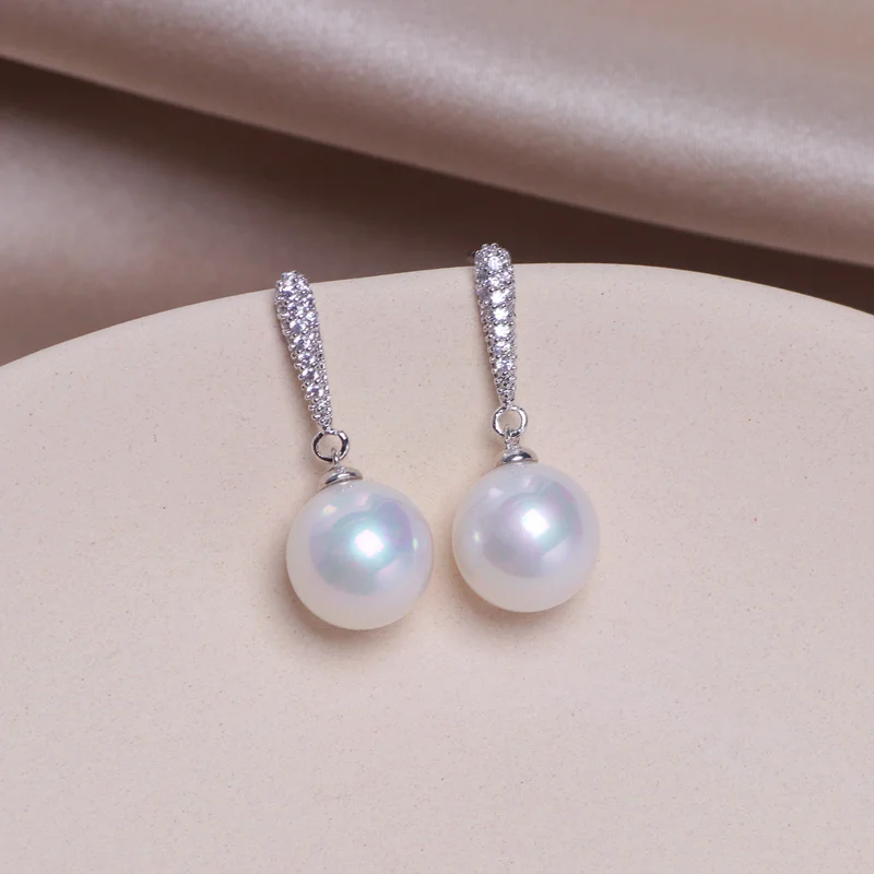 Серьги-подвески с кристаллами ААА и цирконием женские Классические Элегантные