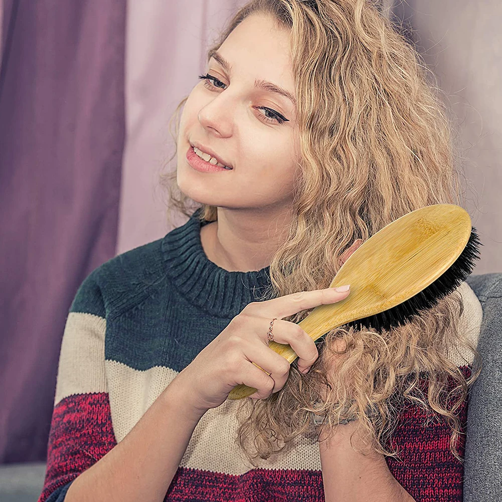 Щетка с щетиной кабана щетка для головы массажная Расческа овальной прокладкой