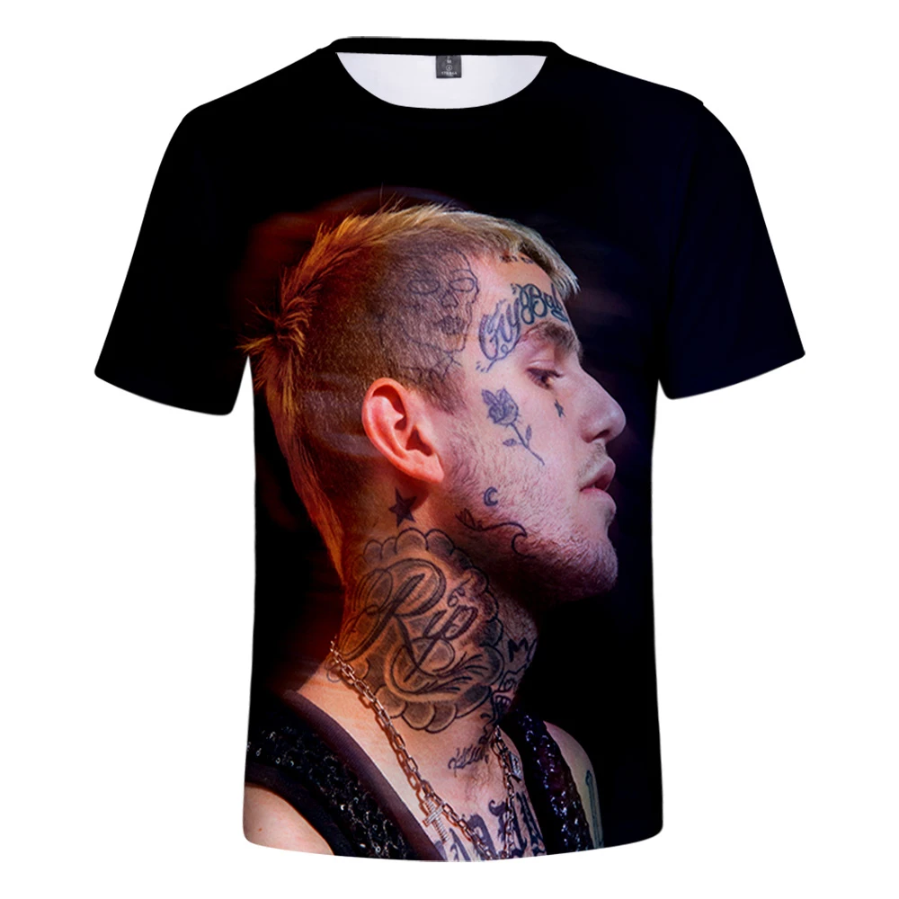 Футболка Lil Peep с 3D принтом для мужчин и женщин модная повседневная тенниска