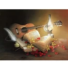 5D Diy Алмазная мозаика с гитарой, музыкальная книга, Алмазный Набор, вышивка крестом, картина 