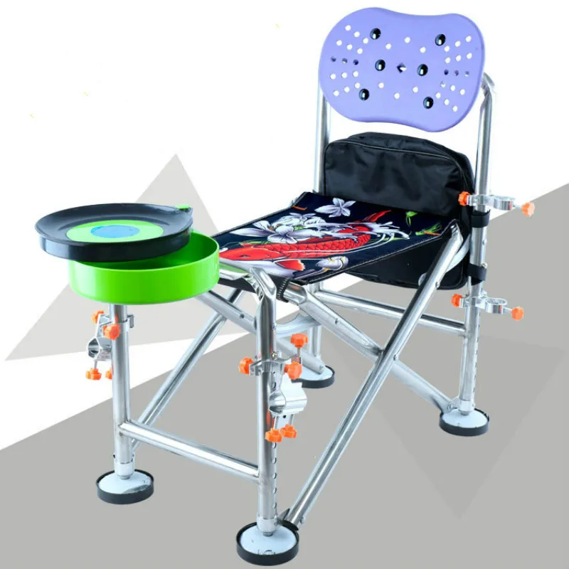 Рыболовные стулья из нержавеющей стали легкий дорожный Сверхлегкий складной