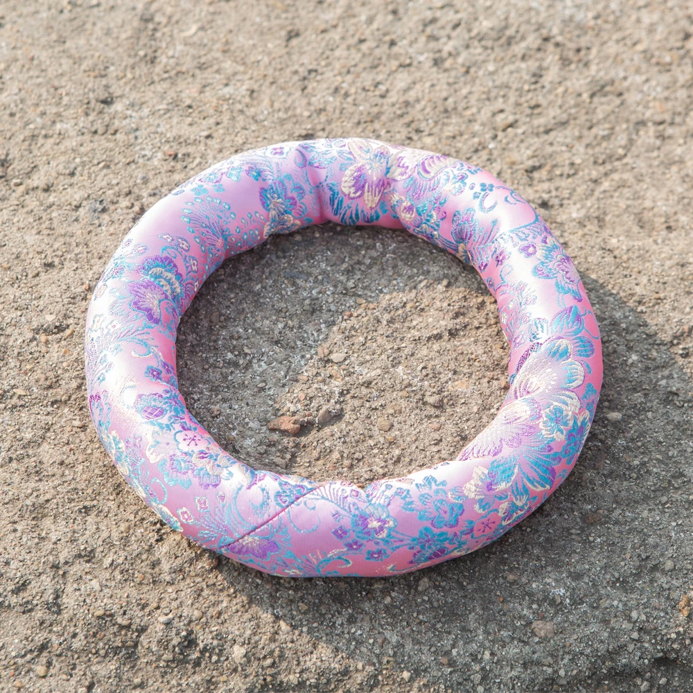 Розовое замшевое кольцо с тканевым кольцом замшевый молоток лучший подарок для