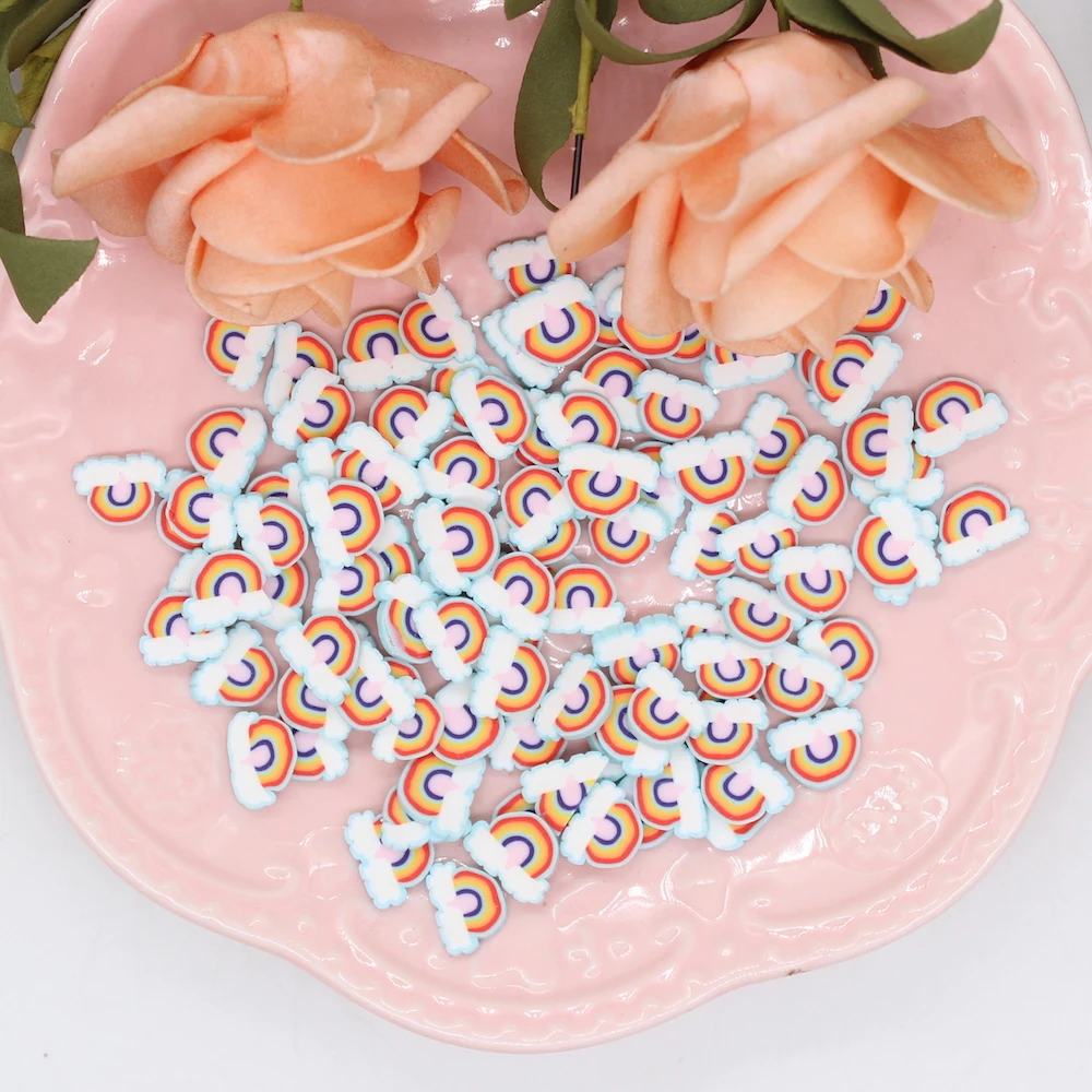 

Милые Радужные Блестки KLJUYP для творчества, изготовление открыток, коллекция крафт-цветов