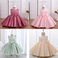 princess satin a line flower girl dresses first communion dresses birthday christmas gift wedding party runway show pageant