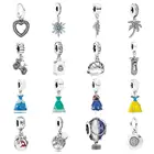 Кулон-Шарм PDD DZ из серебра 925 пробы с браслетом, для женщин