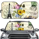 С Парижем в стиле ретро печать автомобильный солнцезащитный козырек для лобового стекла защита салона автомобиля Защита от УФ-лучей складные Универсальные солнцезащитные козырьки на лобовое стекло автомобиля