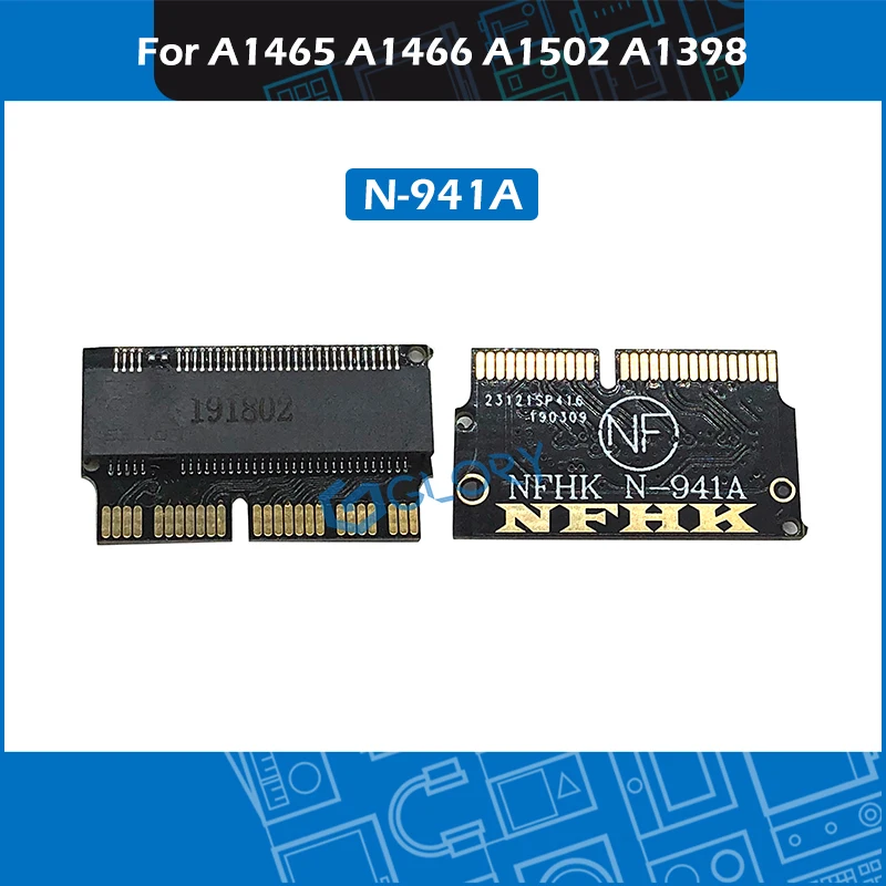 50 шт./лот NVMe PCI Express PCIE для M.2 SSD адаптера N 941A Macbook Air Pro A1465 A1466 A1502 A1398 2013 2014