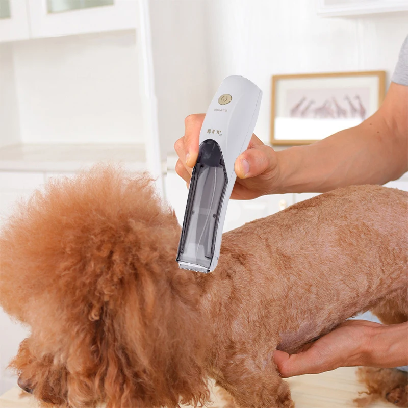 

Vacuum Pet Dog Cat Hair Clipper Powerful Dog Haircut Grooming Kit Electric Trimmer Machine For Kids Baby Rechargeable Three Mode