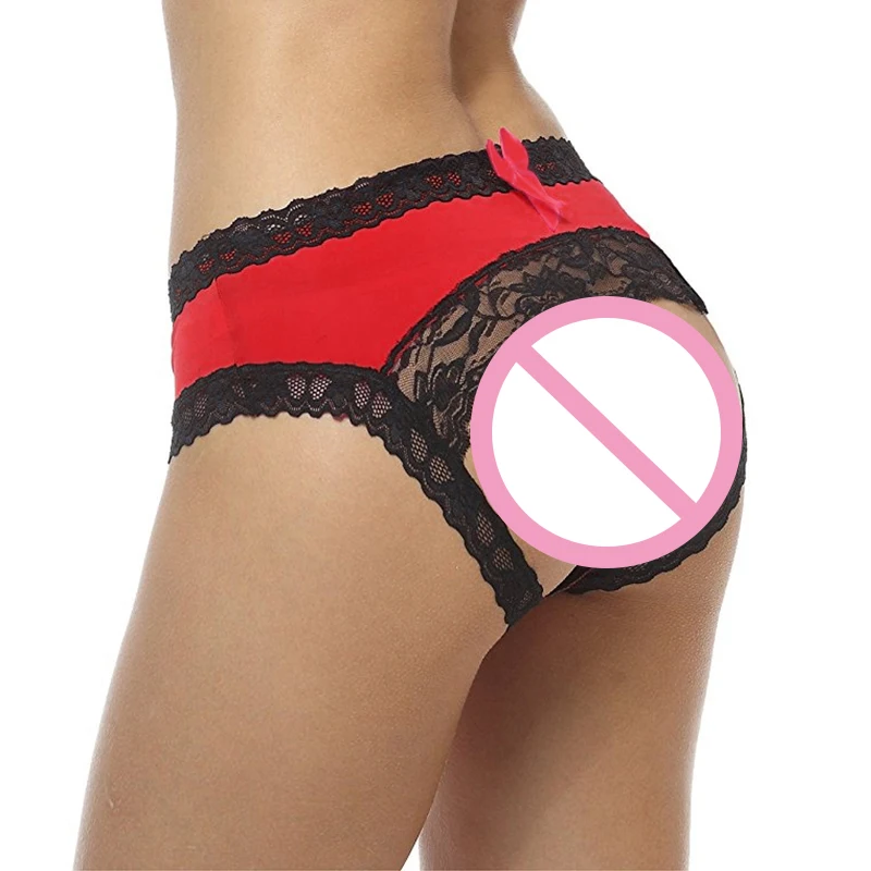 

2 шт./компл. женские трусики для секса, кружевные трусики, женские сетчатые Эротические трусики с бантом, Эротическое белье с заниженной тали...